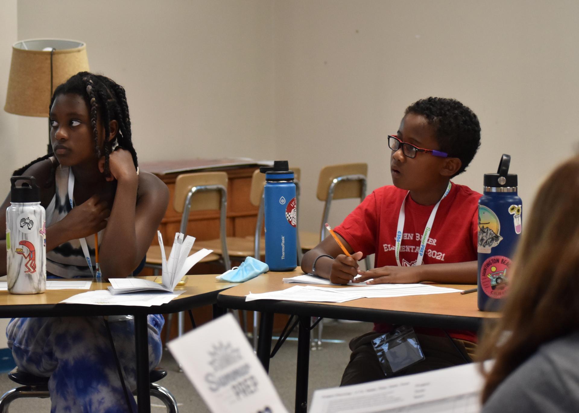 Students listening to a lesson